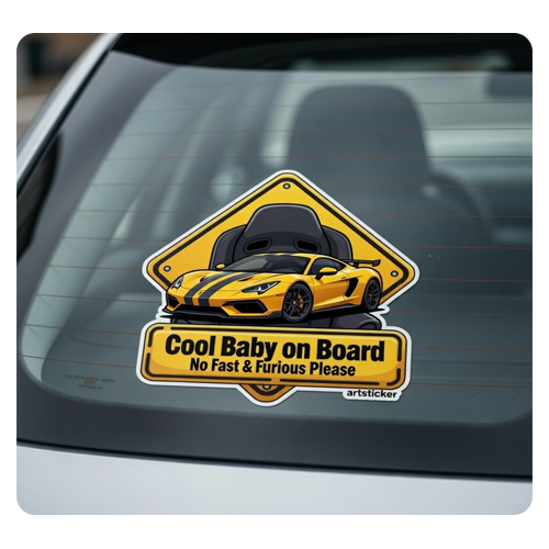 استیکر baby on board
