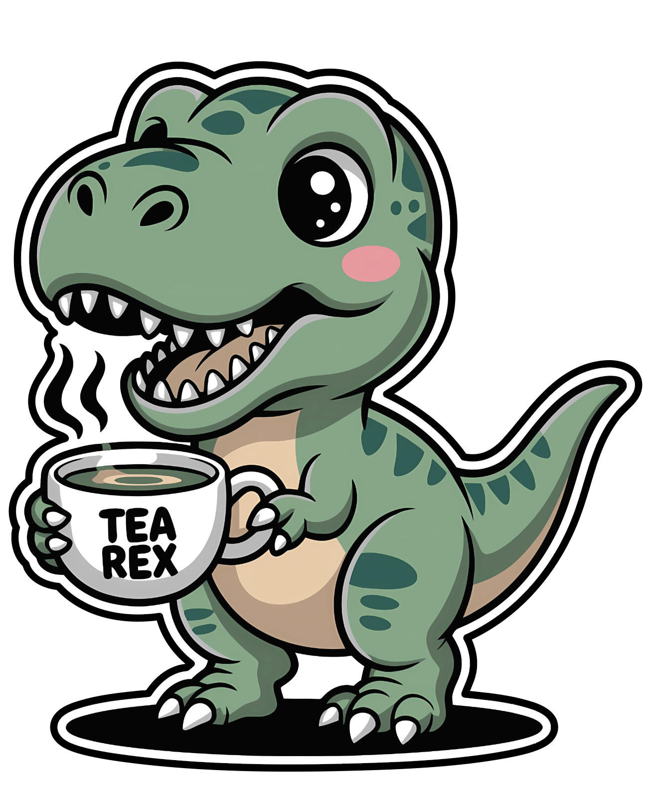 استیکر لپ تاپ مدل tea rex کد 103