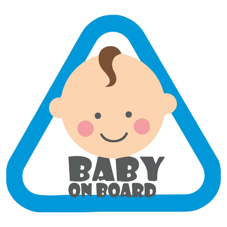 برچسب خودرو طرح baby on board بچه کوچولو کد 81