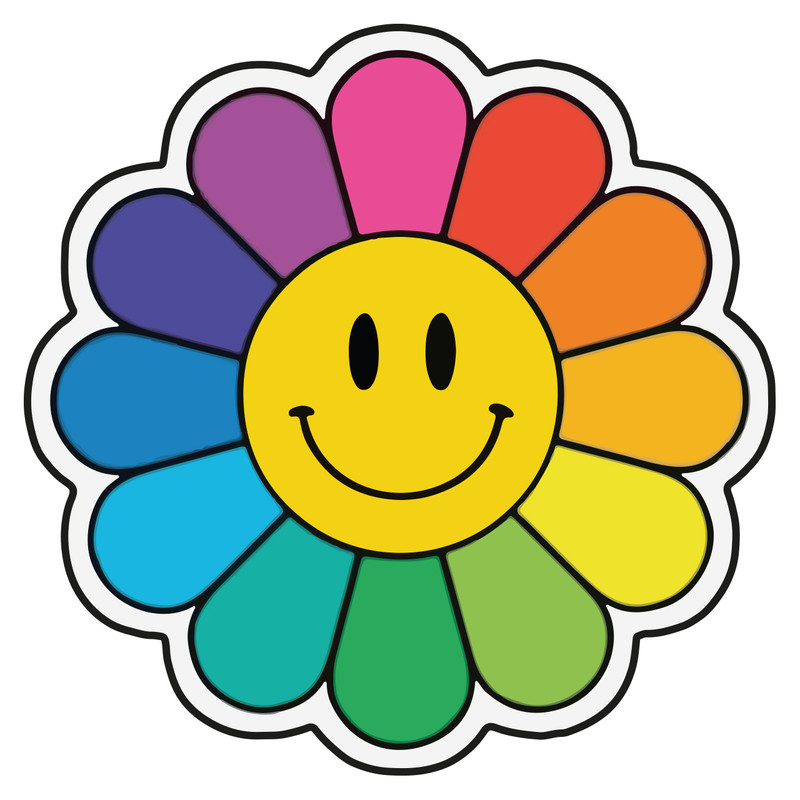 استیکر لپتاپ مدل گل کد 223
