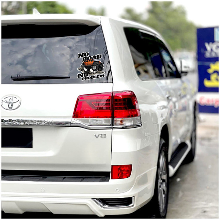 برچسب خودرو طرح no road کد 319