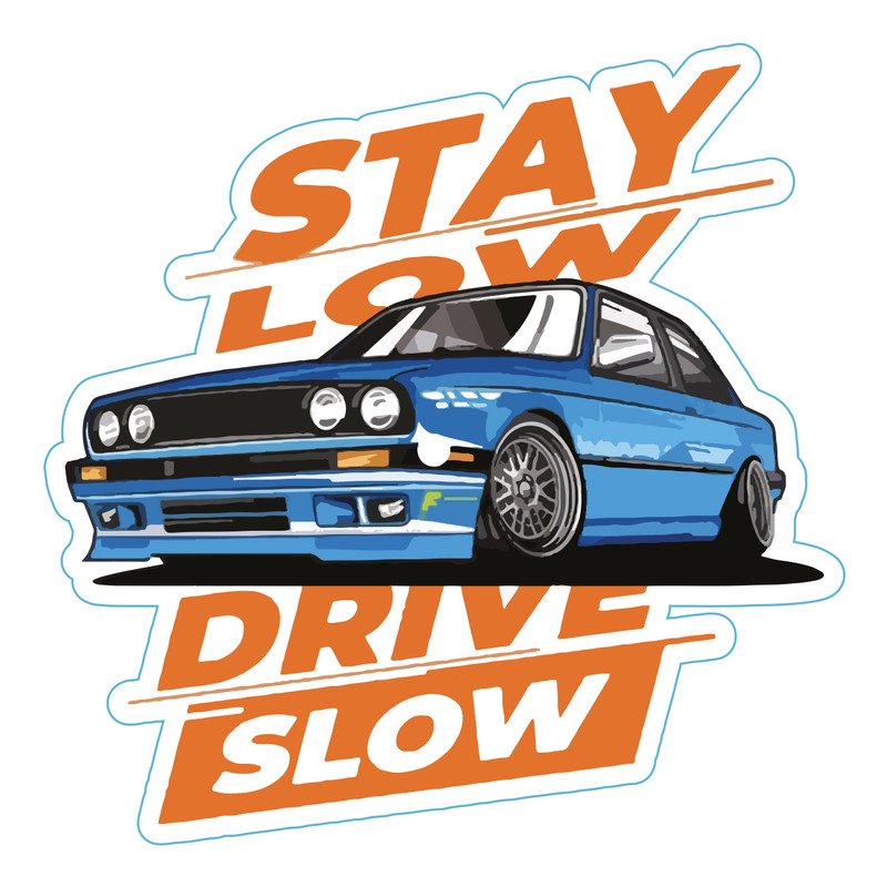 برچسب خودرو مدل slow drive کد 326