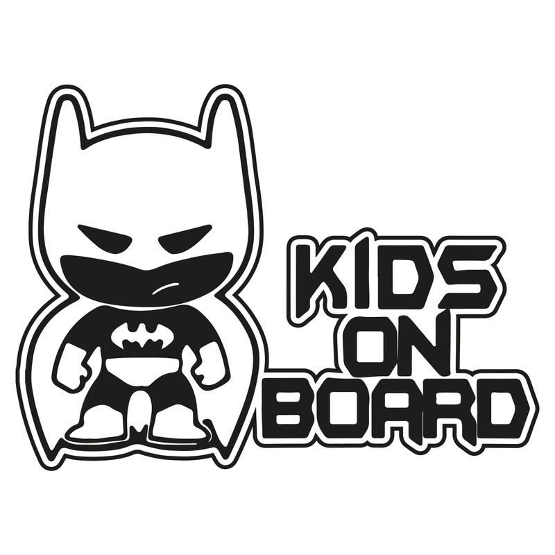 برچسب خودرو مدل kids on board کد 66