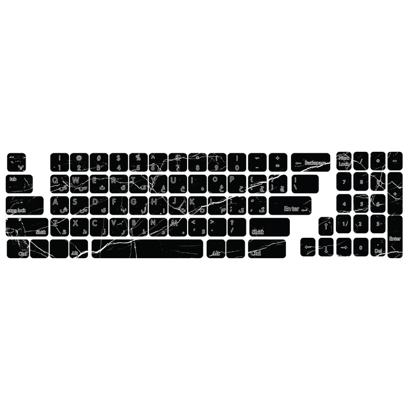 برچسب حروف فارسی کیبورد طرح ترک کد 110